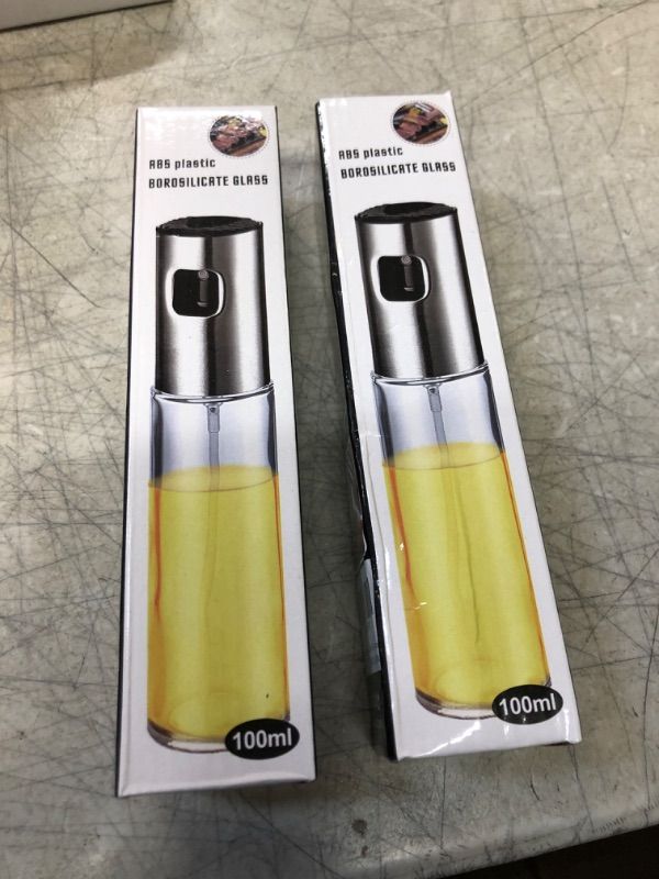 Photo 2 of 2 PACK---Uxoai Oil Sprayer for Cooking, Olive Oil Sprayer Mister, 100ml Olive Oil Spray Bottle, Air Fryer Vegetable Vinegar Oil Portable Mini Kitchen Gadgets for Baking, Salad, Grilling, BBQ, Roasting