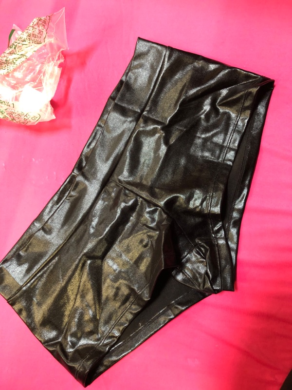 Photo 2 of  Women's Shiny Metallic Rave Booty Shorts Hot Pants Dance Bottom S 