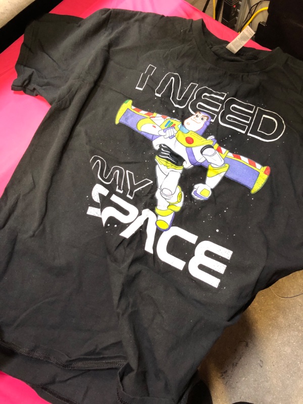 Photo 2 of Disney Men's Toy Story Buzz I Need My Space Graphic T-Shirt L 