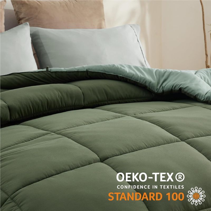 Photo 1 of  All Season Quilted Comforters, Polyester Fill and Shell, Green/Light Green