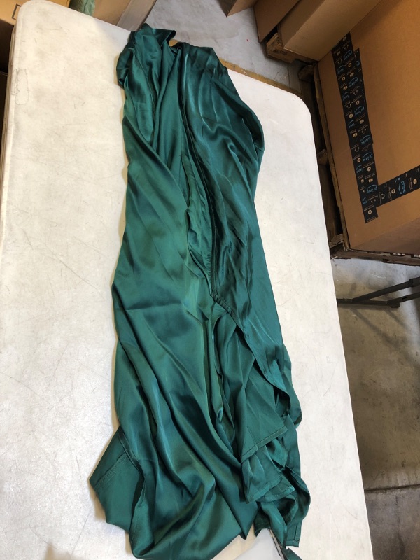 Photo 1 of dark green tie dress