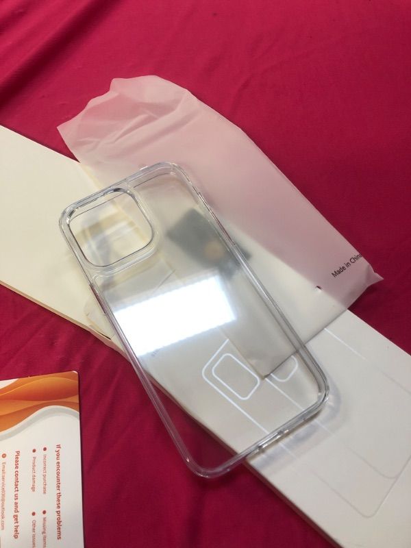 Photo 1 of  Case for iPhone 14 Pro 6.1-Inch, Non-Yellowing Shockproof Phone Bumper Cover, Anti-Scratch Clear Back (Clear) 