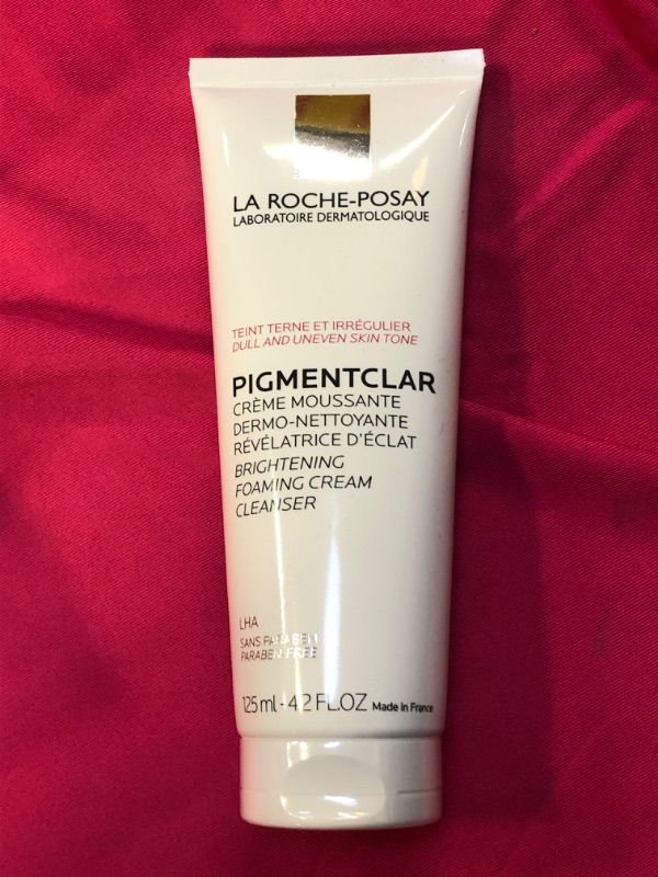 Photo 2 of La Roche-Posay Pigmentclar Brightening Face Cleanser, Exfoliating Face Wash with LHAs, Dark Spot Remover and Skin Tone Brightening, Fragrance Free Foaming Cream Cleanser