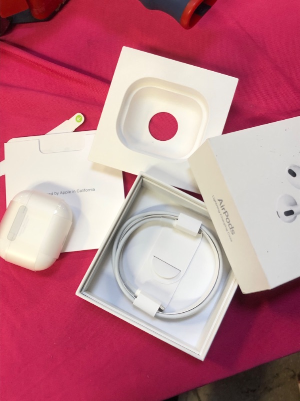 Photo 1 of Apple AirPods Pro (2nd Generation) Wireless Ear Buds with USB-C Charging 