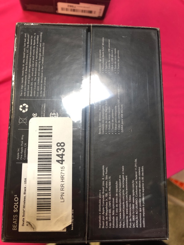 Photo 3 of Beats Solo3 Wireless On-Ear Headphones - Apple W1 Headphone Chip, Class 1 Bluetooth, 40 Hours of Listening Time, Built-in Microphone - Black (Latest Model)
