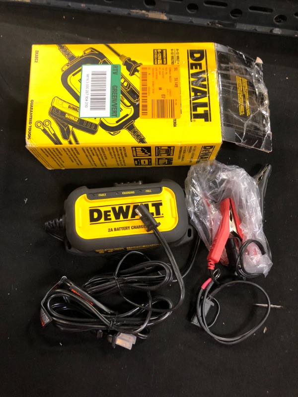 Photo 2 of DEWALT DXAEC2 DXAEC2 Professional 2-Amp Automotive Battery Charger and Maintainer