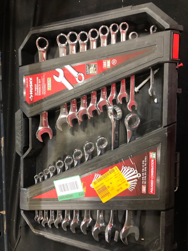 Photo 2 of Husky SAE/MM Combination Wrench Set (24-Piece)