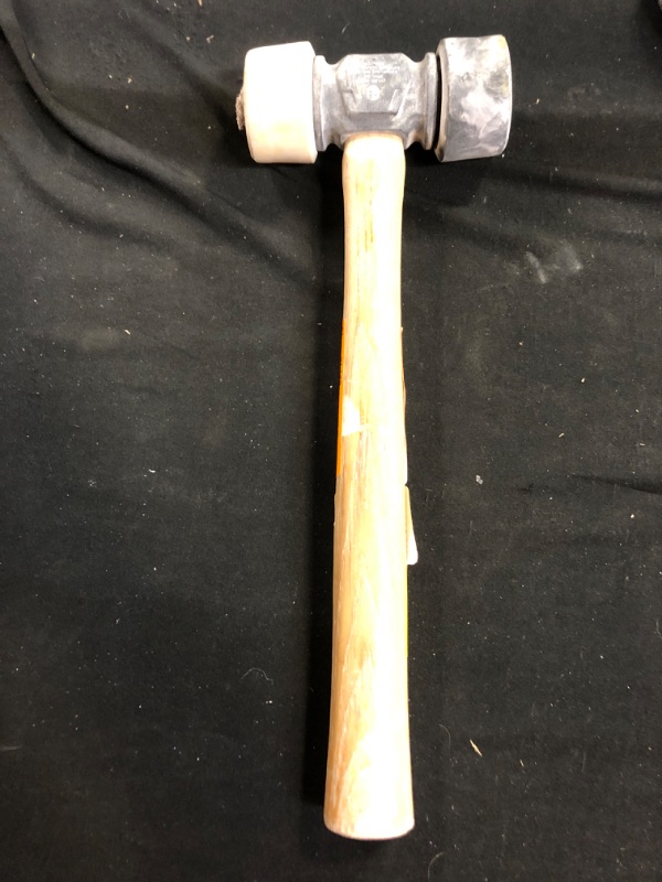 Photo 2 of 24 oz. Hickory 2-Sided Soft Face Mallet

