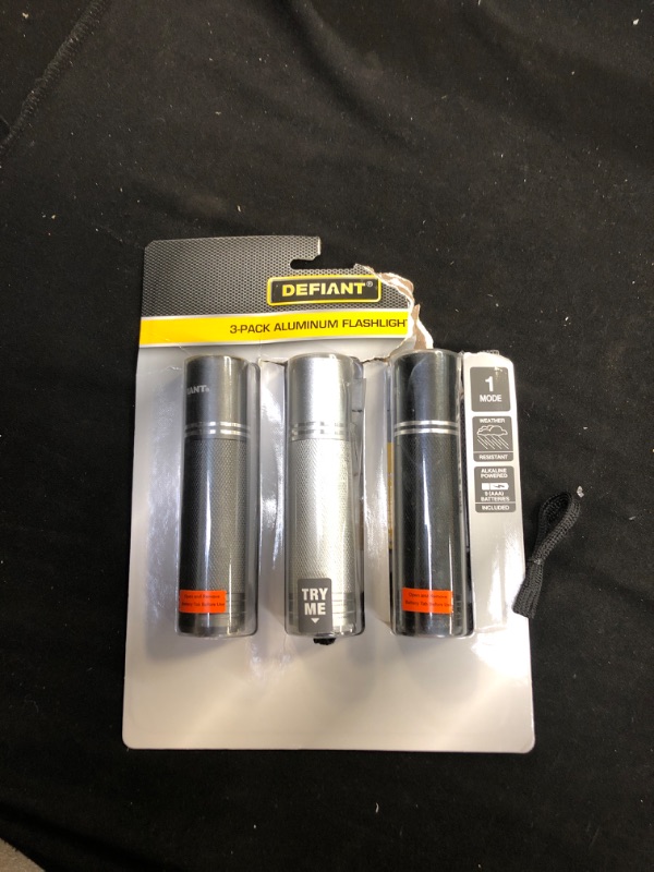 Photo 2 of 225 Lumens Aluminum Flashlight (3-Pack)
