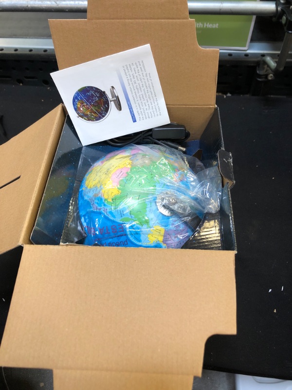 Photo 1 of Illuminated World Globe for Kids, Educational Globe with Stand Built in LED Night Light Earth Map and Constellation View, 2 in 1 Interactive Educational Geographic Earth Globe Learning Toy, 8 Inch