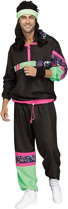 Photo 1 of Fun World Men's 80's Track Suit Costume
