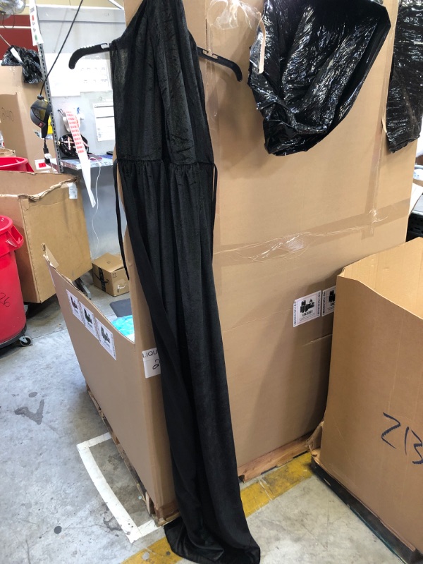 Photo 2 of Unisex Full Length Hooded Robe Cloak Long Velvet Cape Cosplay Costume
