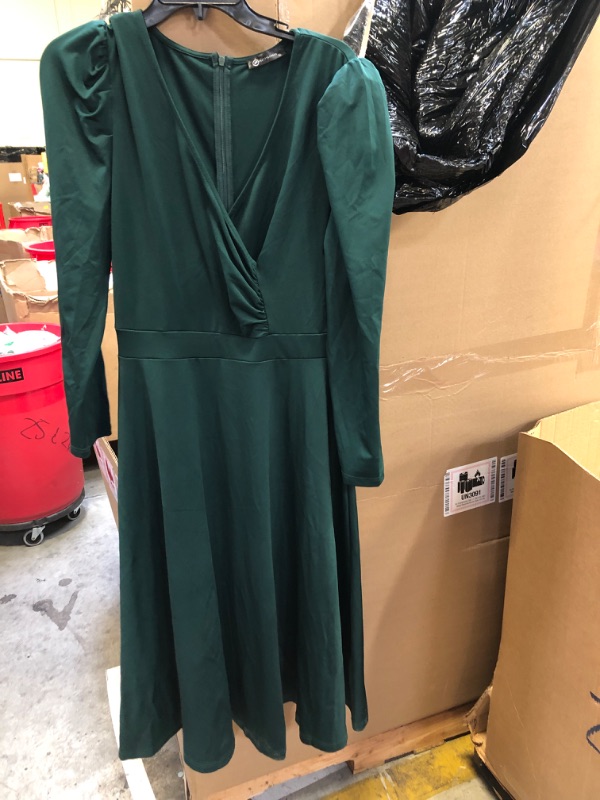 Photo 1 of PRETTYGARDEN DARK GREEN DRESS LONGSLEEVE 
SIZE-XL 
