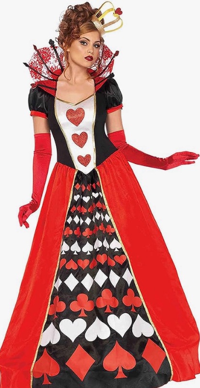 Photo 1 of Leg Avenue Women's Wonderland Queen of Hearts Halloween Costume