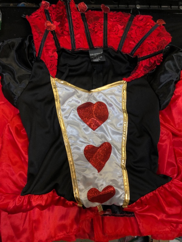 Photo 2 of Leg Avenue Women's Wonderland Queen of Hearts Halloween Costume