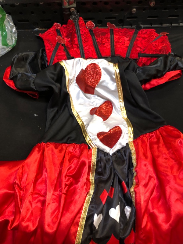 Photo 3 of Leg Avenue Women's Wonderland Queen of Hearts Halloween Costume