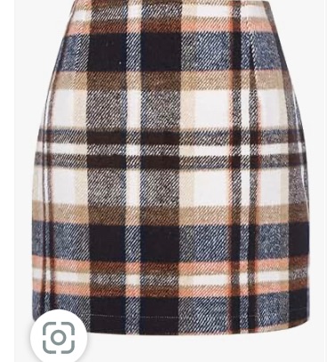 Photo 1 of Womens High Waist Plaid Skirt  XS