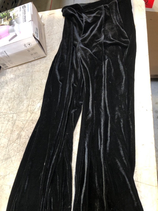 Photo 2 of Black Velour yoga pants Size S