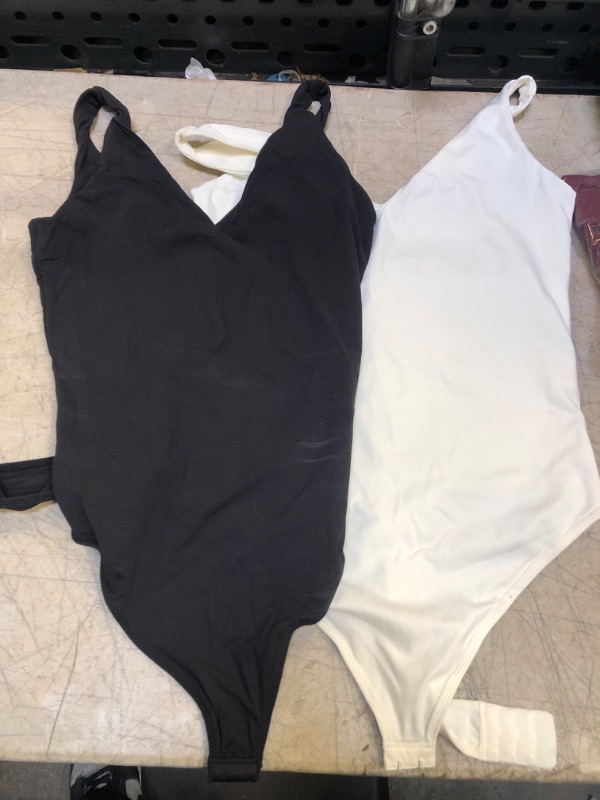 Photo 2 of 2 pack Black And white Halter Top Bodysuit  M