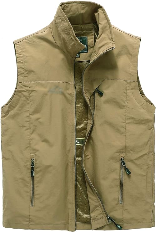 Photo 1 of Hbufnha Men's Lightweight Vest Outdoor Windbreaker Vest Jacket For Golf Safari Travel Fishing Hiking Vest Small 1#armygreen
SIZE - LARGE 