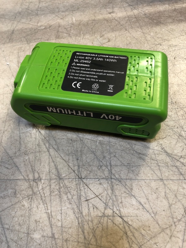 Photo 2 of energup 40V Replacement Battery for Greenworks 40V Battery G-MAX 29462 29252 20202 22262 25312 25322 20642 22272 27062 21242 GreenWorks 40V Lithium Battery (Not for Gen 1)