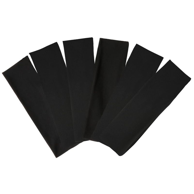 Photo 1 of 6 PACK OF BLACK HEADBANDS 