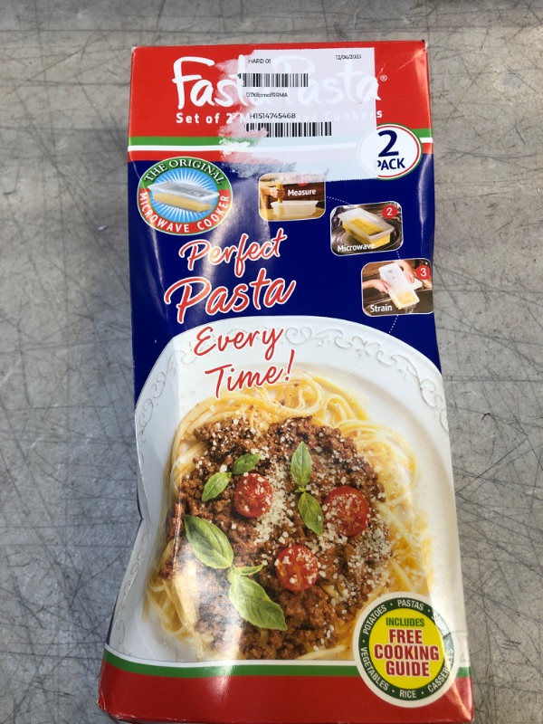 Photo 1 of Fasta Pasta Microwave Pasta Cooker, 2 Pack - The Original No Mess, Sticking or Waiting for Boil