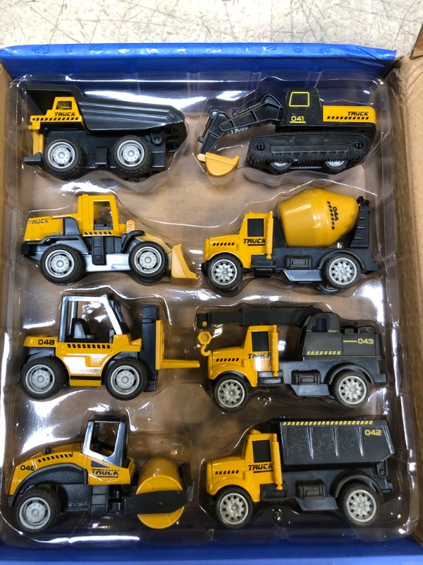 Photo 1 of 8 Piece Construction Truck Toy Set