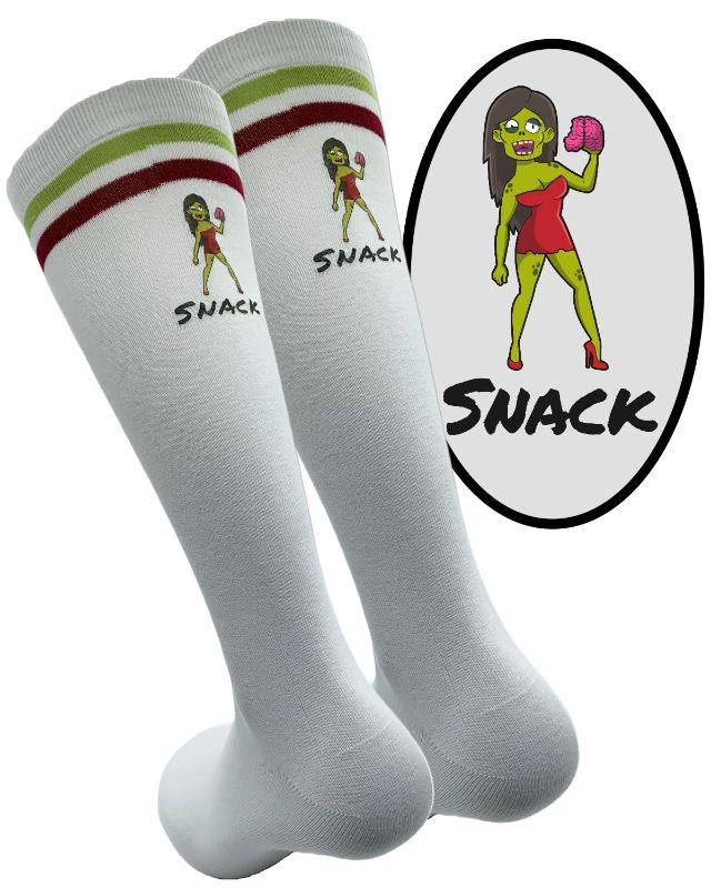 Photo 1 of Holiday Hero Halloween Knee-High Socks, Several Varieties, Hilarious and Fun Medium-Large Snack