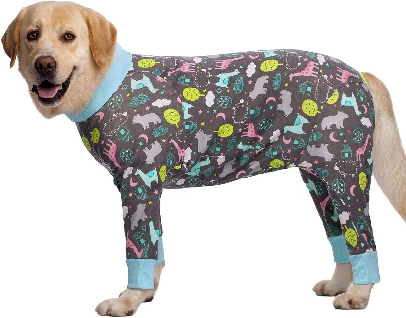 Photo 1 of kzrfojy Dog Recovery Suit for Dogs After Surgery Female Male Medium Large Dog Neuter Spay Onesie for Shedding Prevent Licking Surgical Wound Dog Cone Alternative
