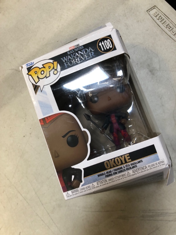 Photo 2 of Funko Pop! Marvel: Black Panther - Okoye, Multicolor, Vinyl Bobblehead, 3.9-Inch Tall
