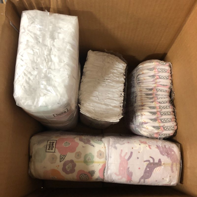Photo 1 of Hello Bello Premium Baby Diapers Size 4 I 84 Count of Disposable, Extra-Absorbent, Hypoallergenic, and Eco-Friendly Baby Diapers with Snug and Comfort Fit I Surprise Boy & Gender Neutral Patterns
