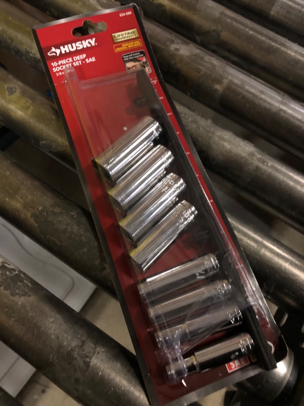 Photo 2 of 3/8 in. Drive Deep SAE Socket Set (10-Piece)