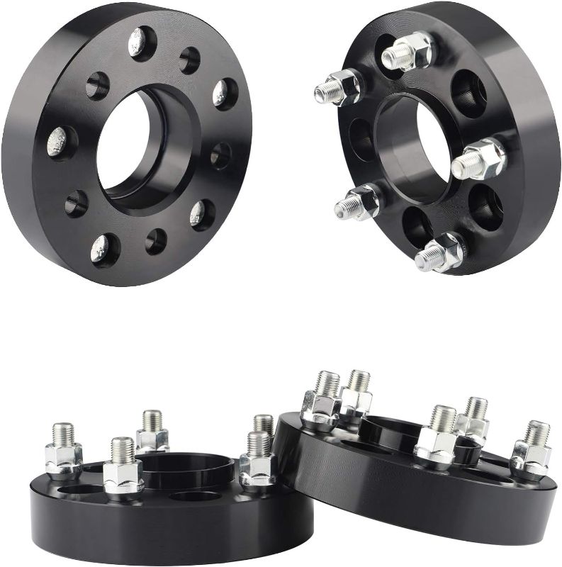 Photo 1 of YIZBAP 5x4.5 to 5x5 Wheel adapters for JK Wheels on TJ YJ KK SJ XJ MJ, 1.25 inch 5x114.3 to 5x127 Hubcentric Wheel adapters 71.5mm Hub bore 1/2 Thread Pitch
