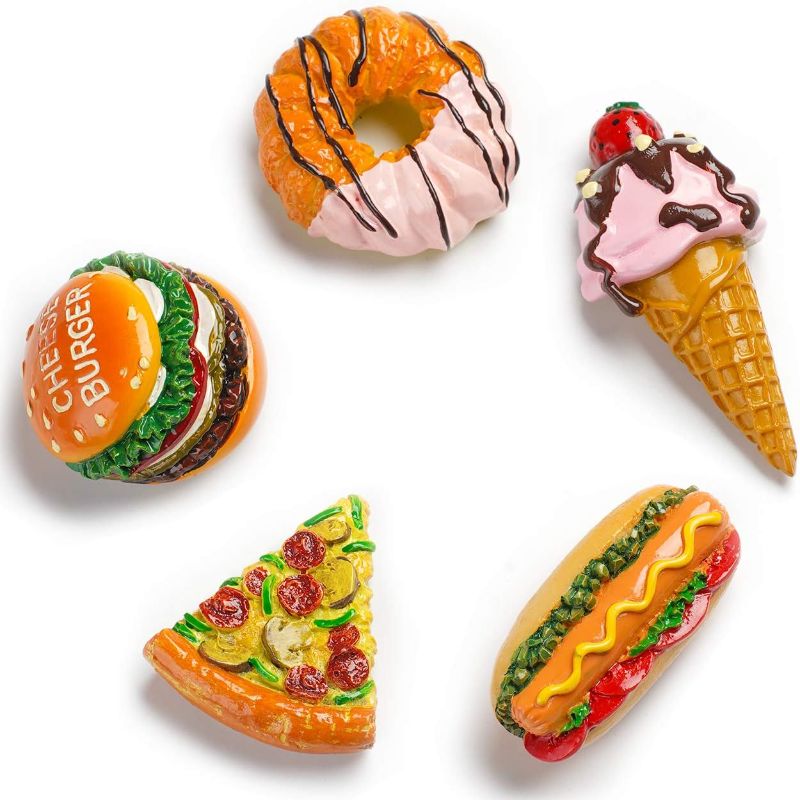 Photo 1 of Aiuwo Refrigerator Magnets for Fridge Magnets,Cute Magnets Kitchen Decoration Kitchenware,Perfect for Refrigerators, Whiteboards, Maps and Other Magnetic Items (A-Food (5PCS))
