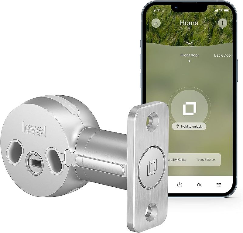 Photo 1 of Level Bolt Smart Deadbolt Lock - Convert Your Existing Door Lock Into a Smart Lock for Keyless Lock Entry, App-Enabled Bluetooth Lock with Smartphone Access - Works with iOS, Android and Apple HomeKit
