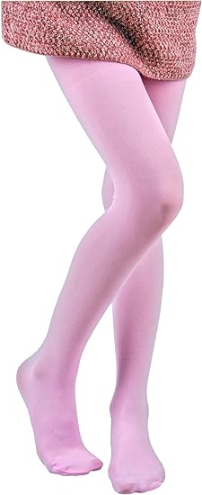 Photo 1 of extra small Girls Tights, Semi Opaque Footed Tights,