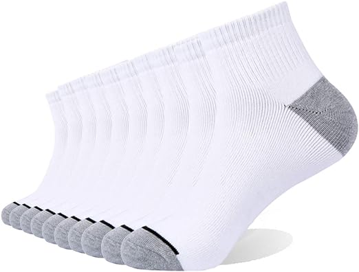 Photo 1 of 10P Pack Men's Cotton Moisture Wicking Cushion Low Cut Socks