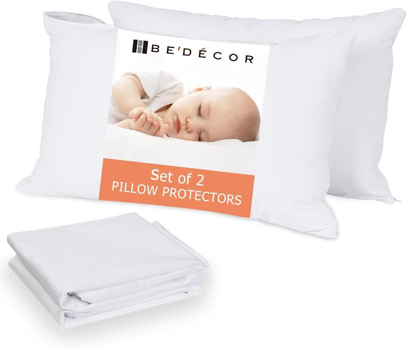 Photo 1 of Bedecor Standard Pillow Protector with Zipper ONE Pack ,Waterproof Pillow Covers Encasement Smooth Dust Proof with Breathable Holes Allow Air to Circulate
