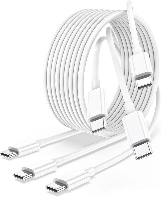 Photo 1 of USB C to USB C Cable, iPhone 15 Charger Cord 10ft 3Pack, 60W Long Type C Fast Charging Cable for Apple iPhone 15 Por Max Plus/MacBook Air/Pro, iPad Pro 12.9/11, for Samsung Galaxy S23/S22
