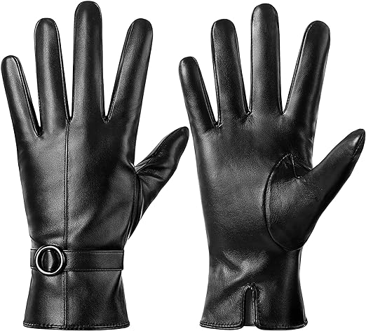 Photo 1 of 1 Womens Winter Leather Glove Touchscreen Texting Warm Driving Lambskin Glove RIGHT HAND ONLY