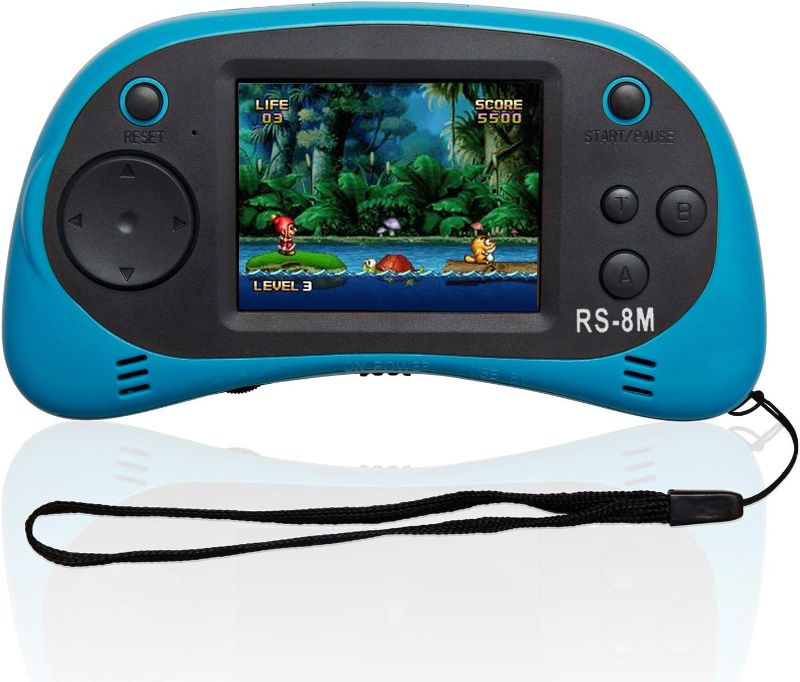 Photo 1 of Kids Handheld Game Portable Video Game Player with 200 Games 16 Bit 2.5 Inch Screen Mini Retro Electronic Game Machine ,Best Gift for Child (Blue)
