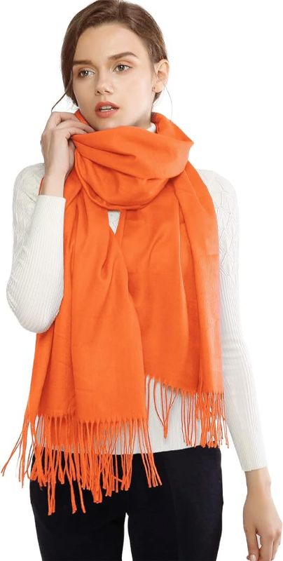 Photo 1 of jumbo orange Shawls and Wraps for Evening Dress Bridesmaid Wedding Bridal Winter Warm Long Large Scarves