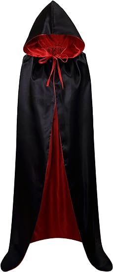 Photo 1 of  Unisex Christmas Halloween Witch Party Reversible Hooded Adult Vampires Cape Cloak