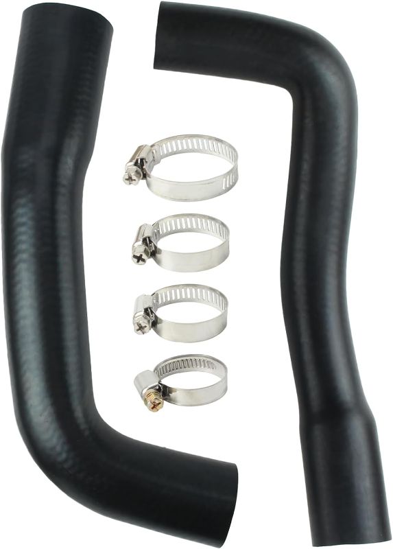 Photo 1 of  2Pcs Fuel Filler Hose and Fuel Vent Hose Kit for Jeep Wrangler YJ 1987-1995, Replace 52040079 52040081