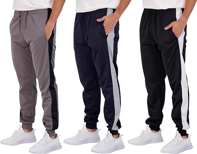 Photo 1 of 3 pack men set XL eal Essentials 3 Pack: Boy's Active Athletic Casual Jogger Sweatpants with Pockets