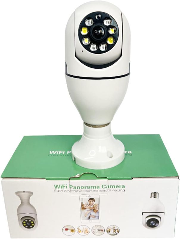 Photo 1 of DaMohony E27 Light Bulb Wireless Security Camera Panoramic Way Talk WiFi Camera
