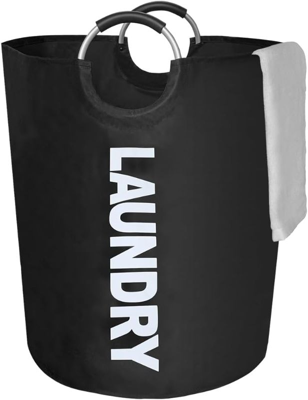 Photo 1 of  Large Laundry Bin with Padded Handles(Black) 