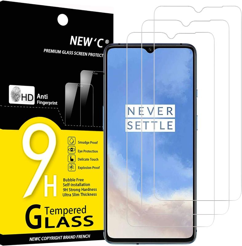 Photo 1 of NEW'C [3 Pack Designed for OnePlus 8T Screen Protector Tempered Glass, Case Friendly Ultra Resistant 2PACK 