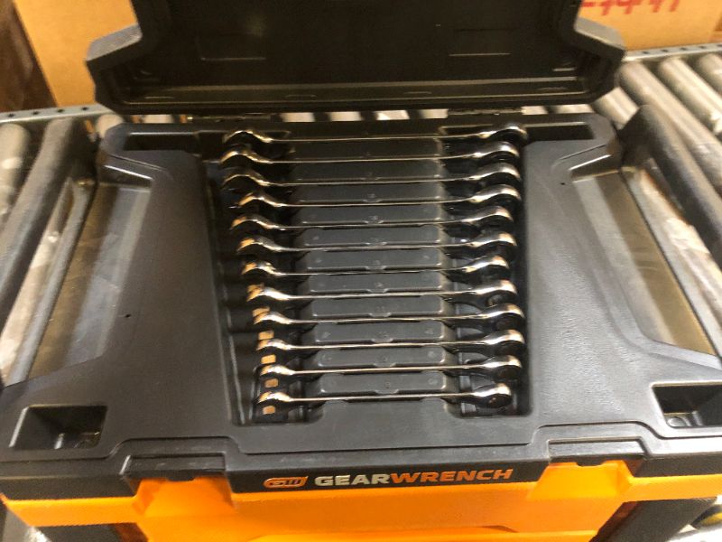 Photo 3 of 1/4 in. and 3/8 in. Drive 90-Tooth Standard and Deep SAE/Metric Mechanics Tool Set in 3-Drawer Storage Box (232-Piece)
